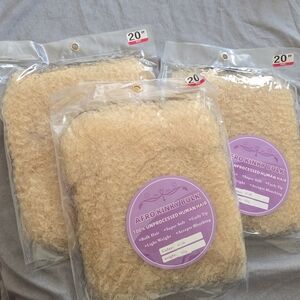 Afro Kinky Human Hair Unprocessed Human Hair - Blonde (Bundle 3 Packs)